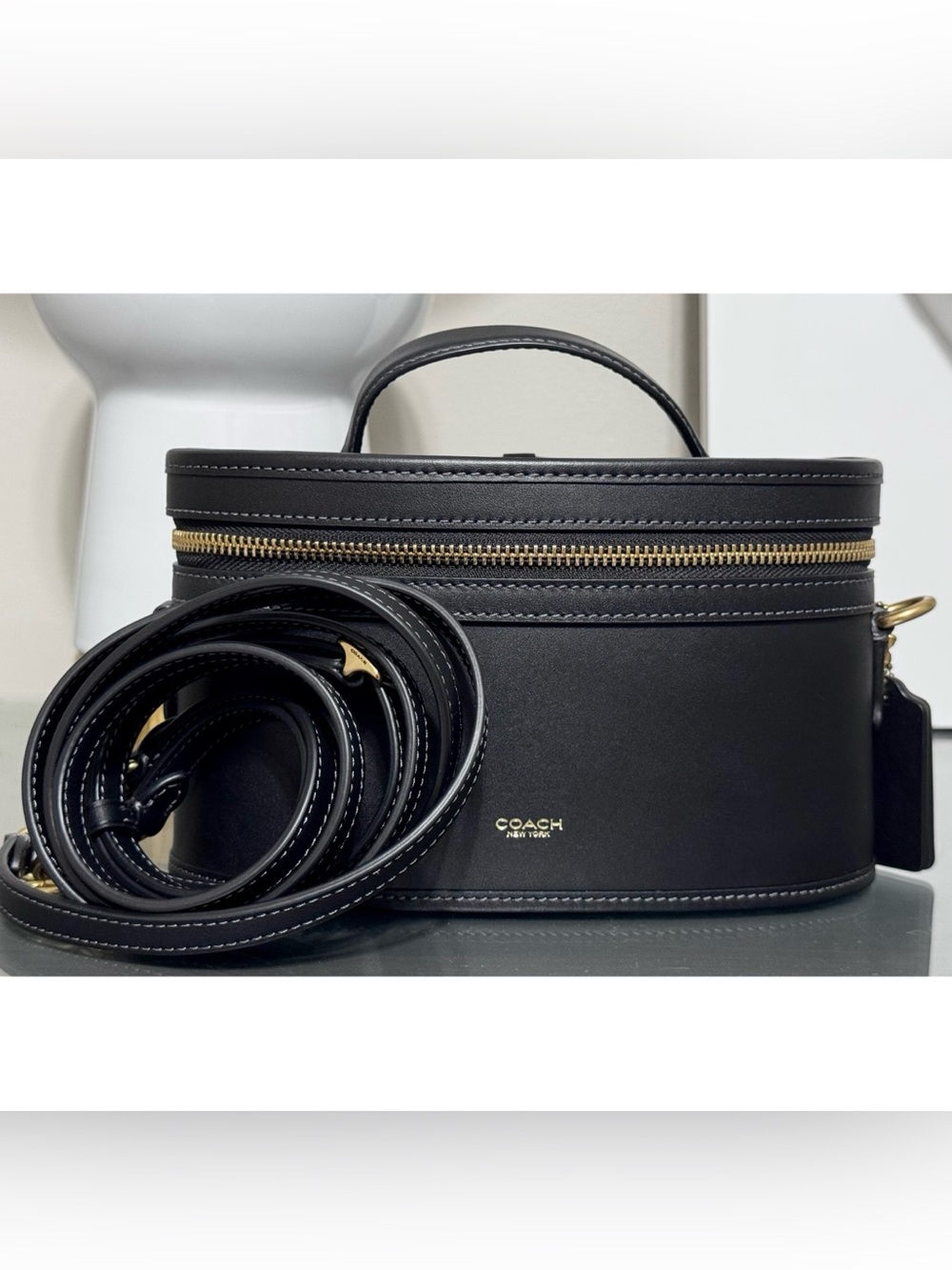 COACH Trail Bag, BLACK/BRASS